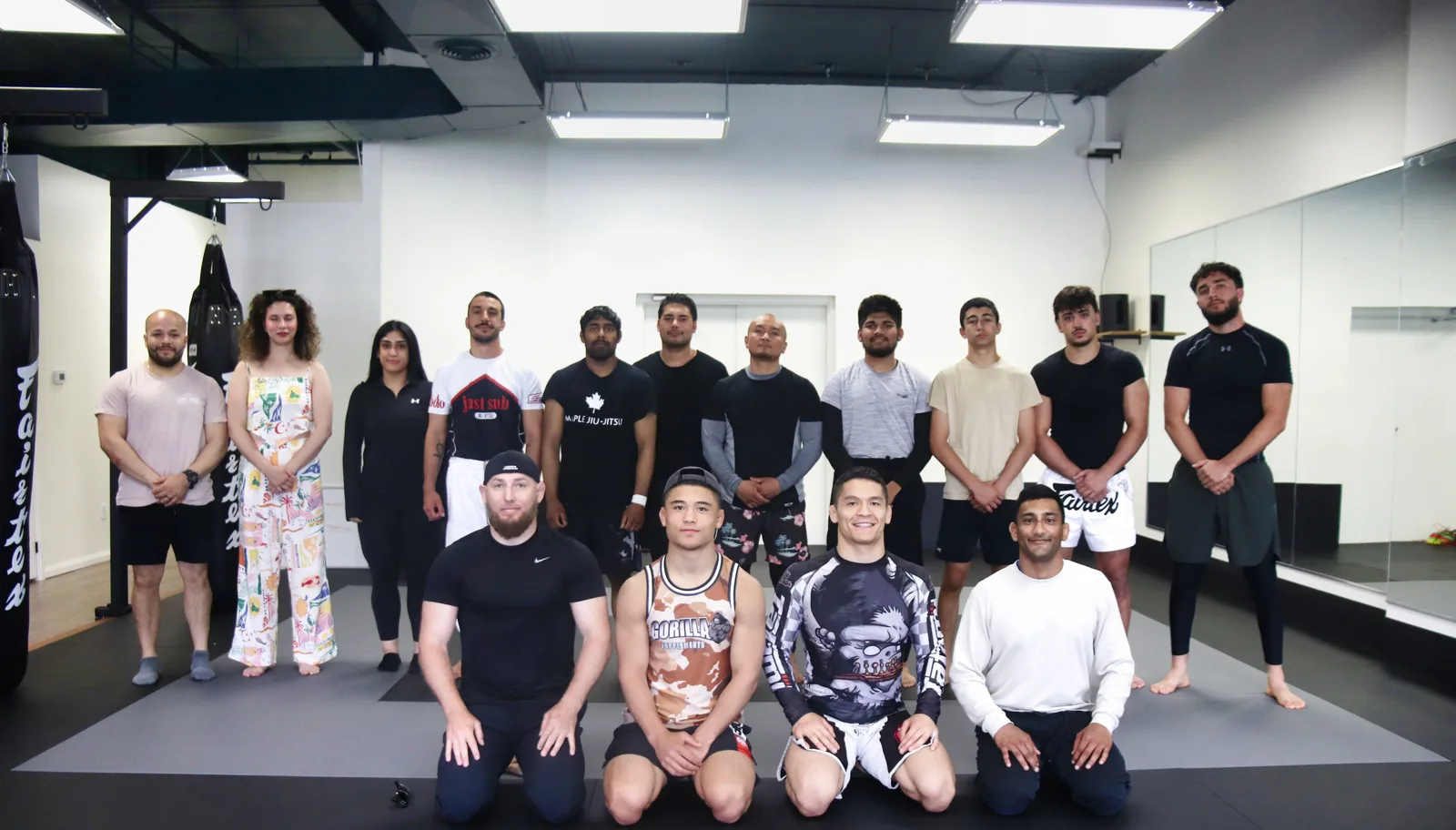 A Brazilian Jiu-Jitsu class on the mats at Richmond Hill Jiu-Jitsu